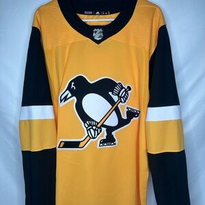 Pittsburgh Penguins Adidas Yellow Alternate Jersey (52)